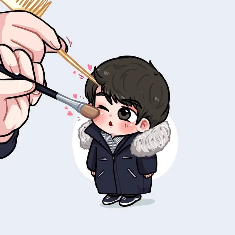 Lưu ngay ảnh nam chibi cute siêu dễ thương