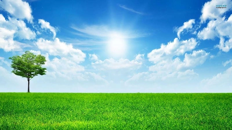 Cười sảng với bầu trời xanh mát lành