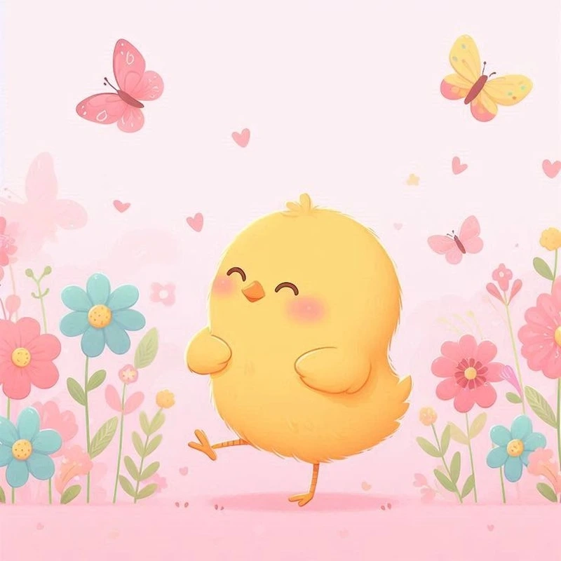 Yêu ngay từ cái nhìn đầu tiên với gà con chibi