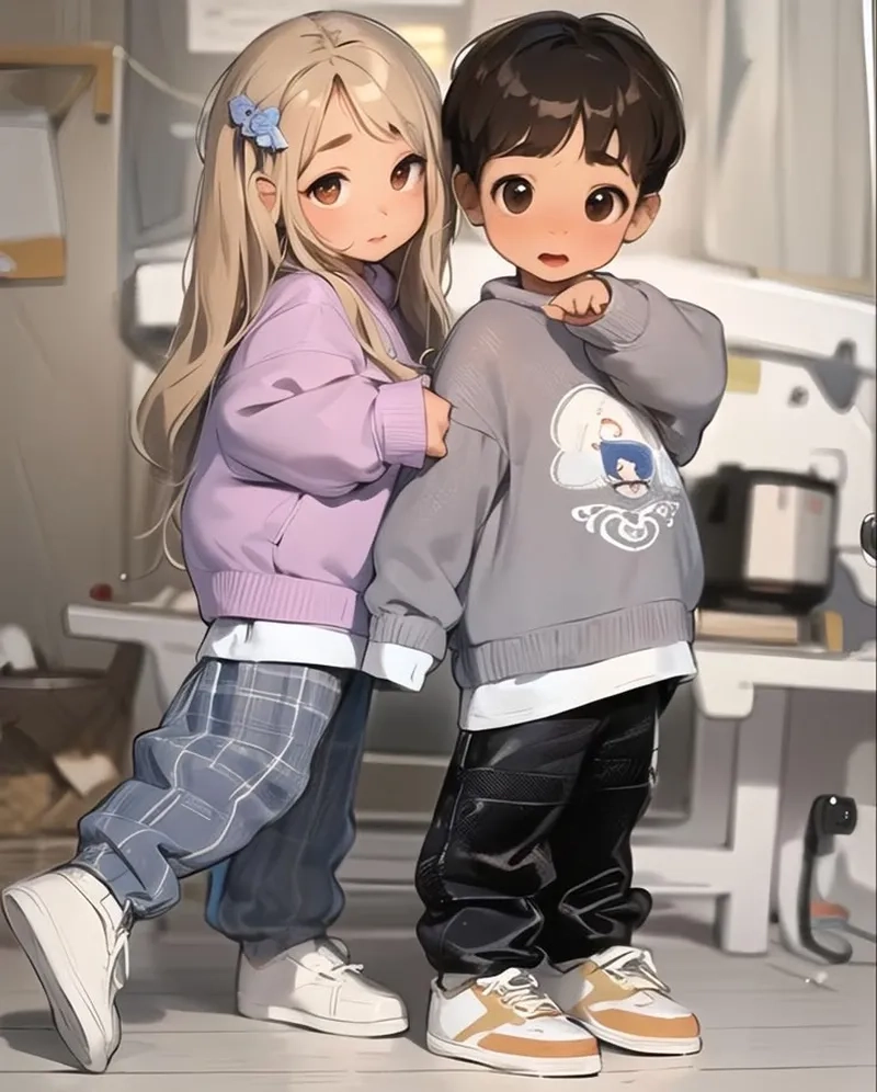 Yêu ngay từ cái nhìn đầu tiên với chibi cute cặp đôi
