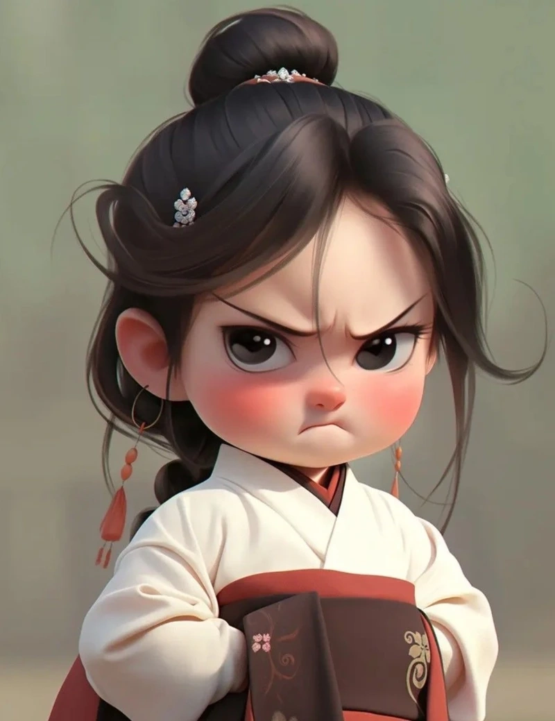 Cảm xúc bùng nổ cùng ảnh chibi giận dỗi