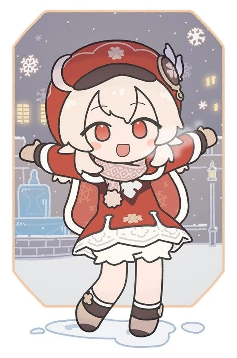 Ngập tràn yêu thương qua cute ảnh anime giáng sinh chibi