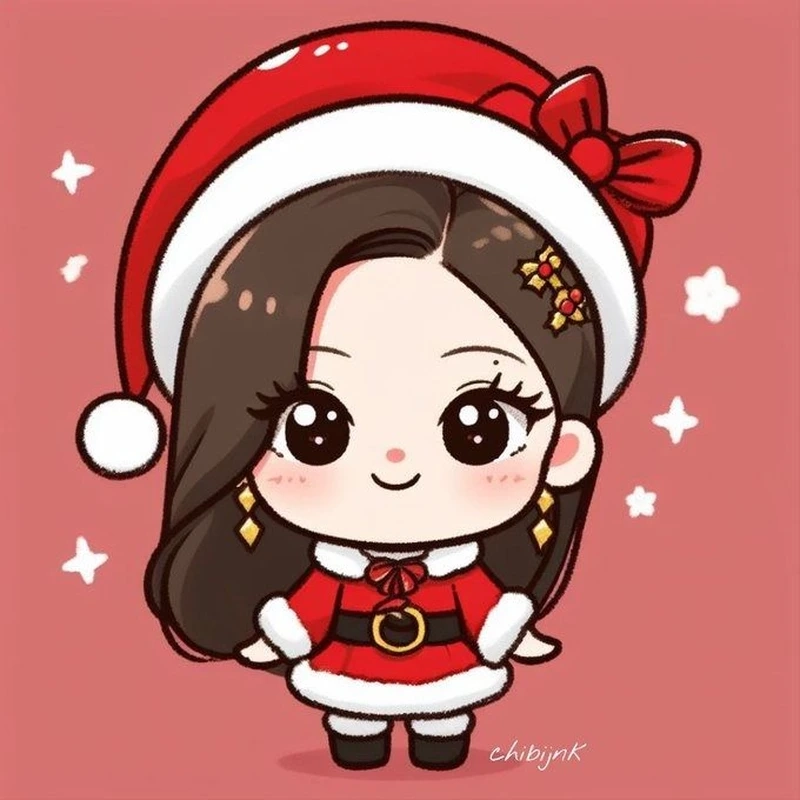 Thưởng thức nét dễ thương của anime giáng sinh chibi