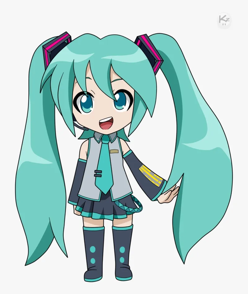 Ngắm nhìn chibi hatsune miku đầy màu sắc và đáng yêu