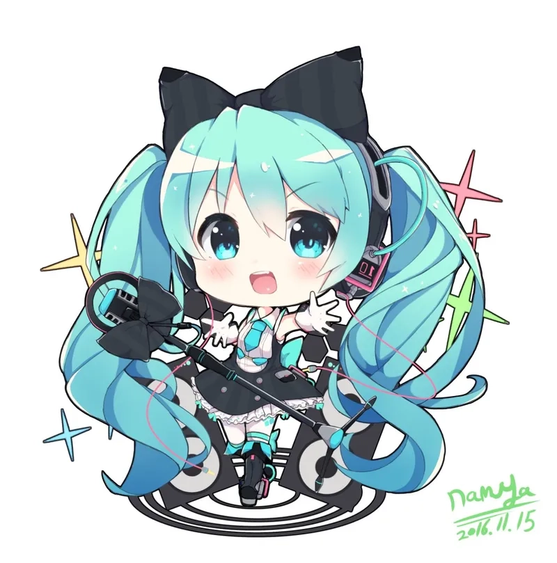 Tận hưởng vẻ dễ thương của miku chibi cute mỗi ngày