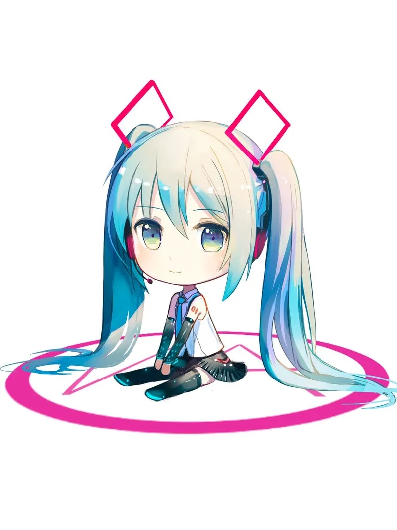Tận hưởng vẻ dễ thương của cute chibi miku hôm nay