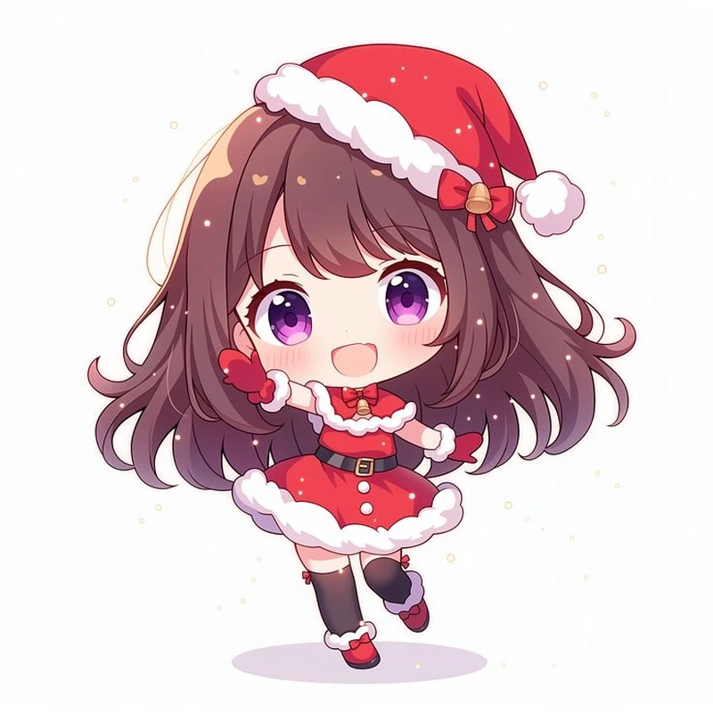 Khám phá thế giới ảnh noel chibi đầy màu sắc
