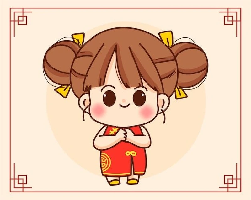 Đón xuân cùng chibi tết cute rực rỡ