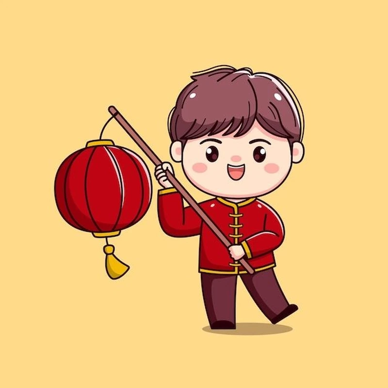 Lưu giữ khoảnh khắc qua ảnh tết chibi đầy màu sắc