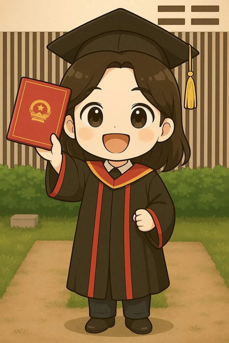 Ghi dấu kỷ niệm đáng nhớ bằng hình ảnh tốt nghiệp chibi