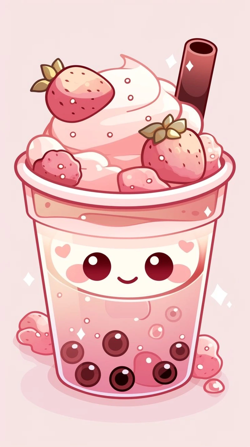 Khám phá sự ngọt ngào cùng hình ảnh trà sữa chibi