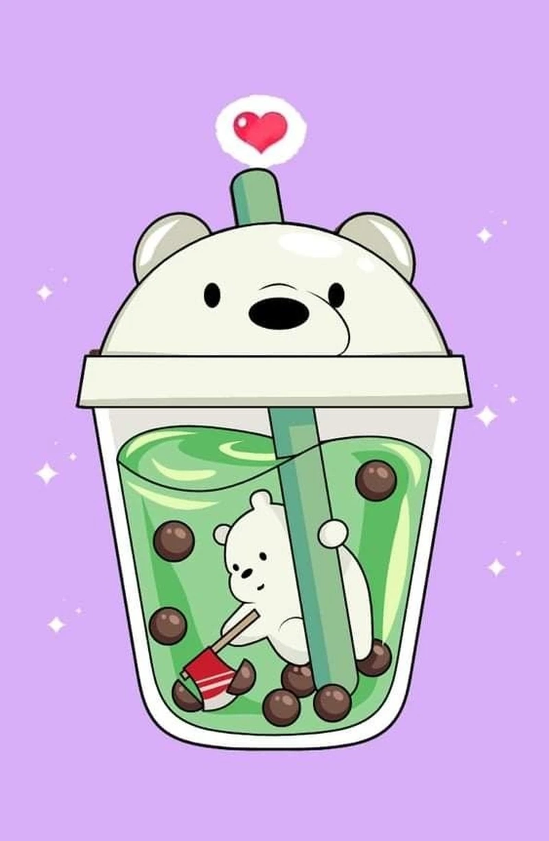 Thưởng thức ngọt ngào cùng trà sữa chibi