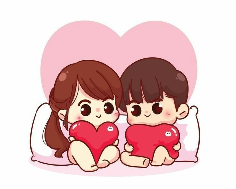 Trang trí không gian với bộ chibi valentine design