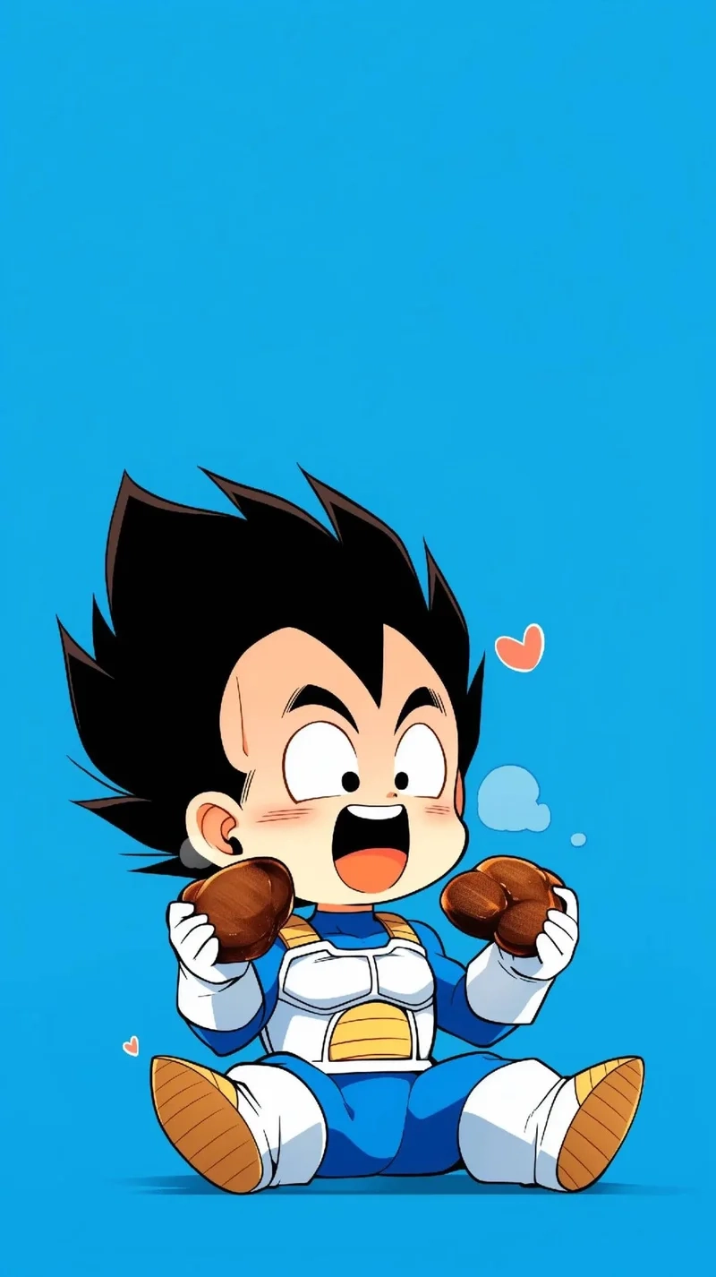 Ngắm nhìn vẻ đáng yêu từ cute chibi vegeta