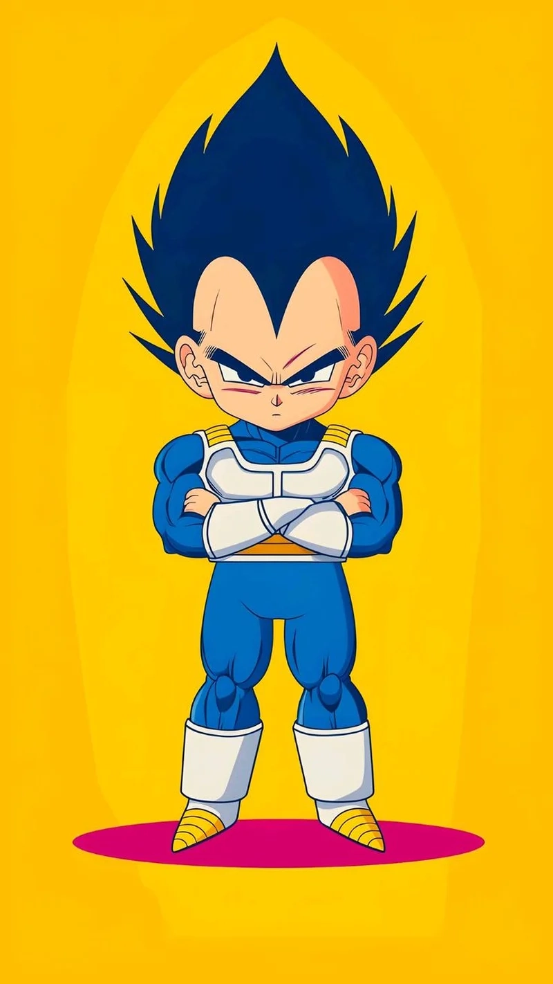 Hóa thân nhân vật cùng dragon ball vegeta chibi
