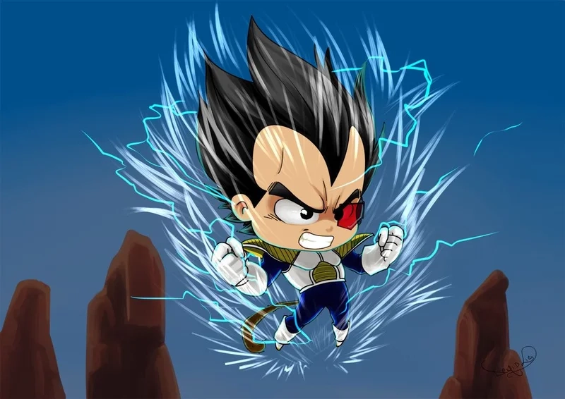 Bộ sưu tập hình trong suốt vegeta chibi png