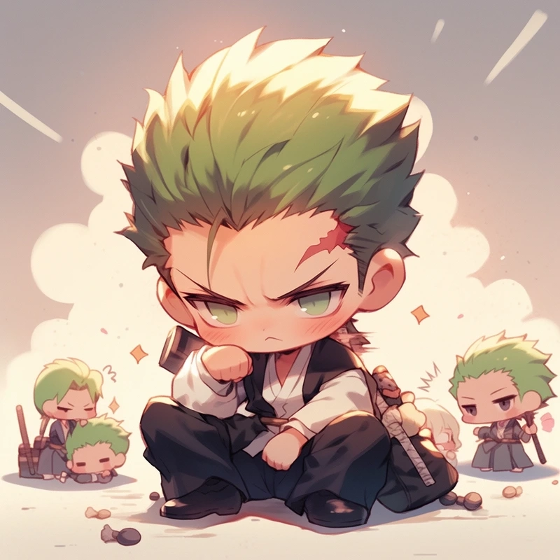 Khám phá vẻ dễ thương của zoro chibi