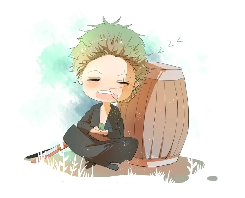 Trang trí đẹp mắt với hình nền zoro chibi