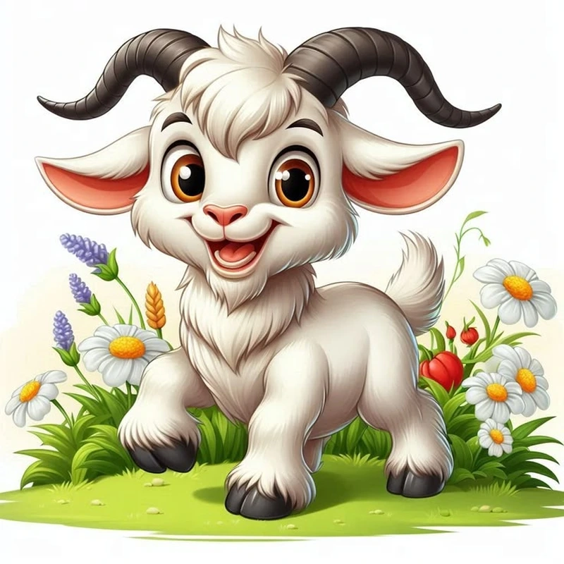 Thỏa sức sáng tạo với hình dê con dễ thương siêu cute