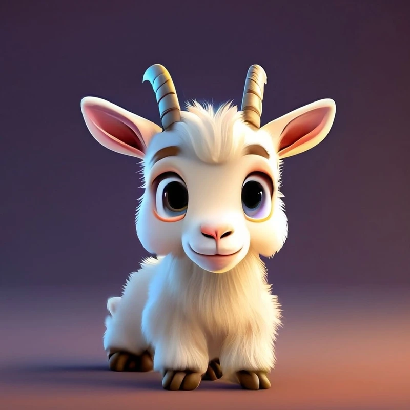 Bộ sưu tập hình vẽ con dê chibi độc đáo cực ngộ nghĩnh