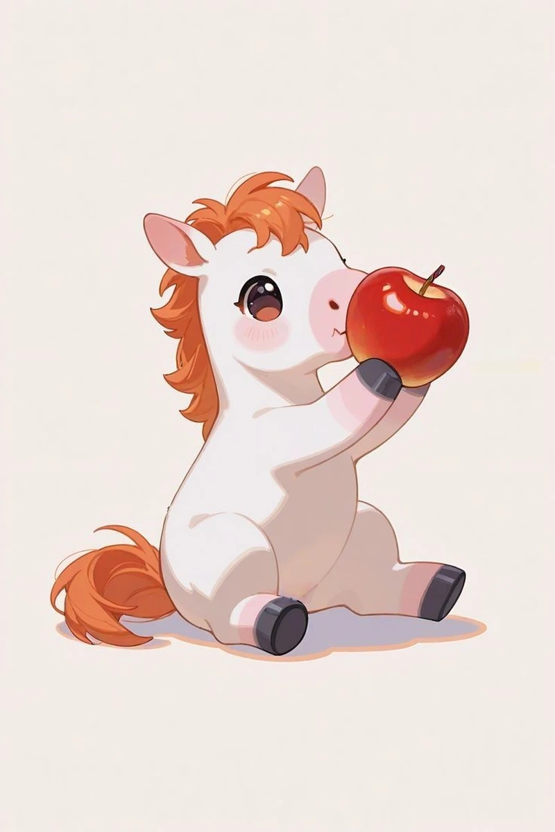 Học cách vẽ cách vẽ con ngựa chibi cực đơn giản
