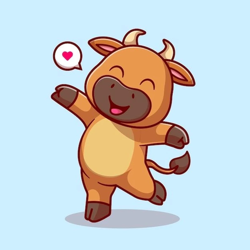 Lưu ngay kho hình con trâu chibi dễ thương