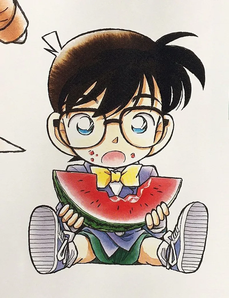 Thưởng thức vẻ dễ thương của ảnh conan chibi