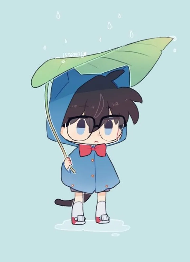 Trang trí màn hình với hình nền conan chibi tuyệt đẹp