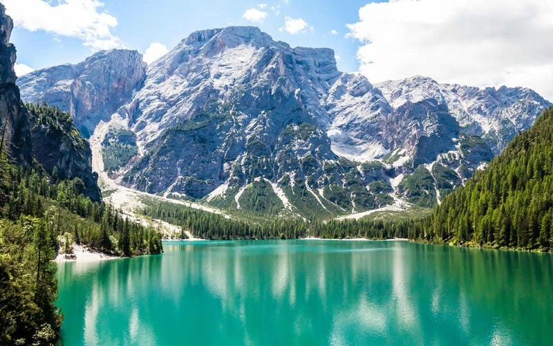 Ngắm nhìn dãy núi Alps thiên nhiên