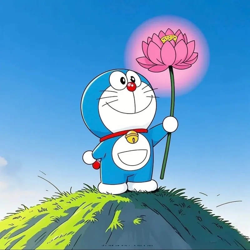 Trang trí màn hình với hình chibi doraemon sinh động