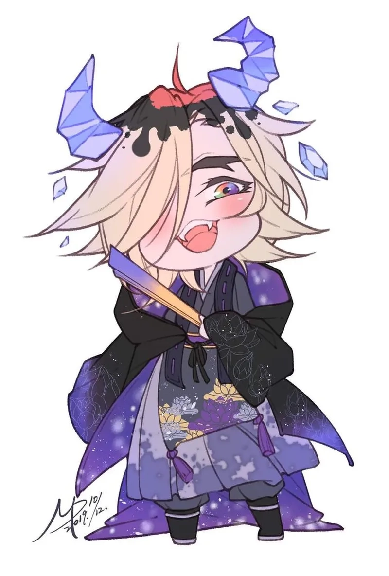 Hình ảnh dễ thương nổi bật từ chibi douma