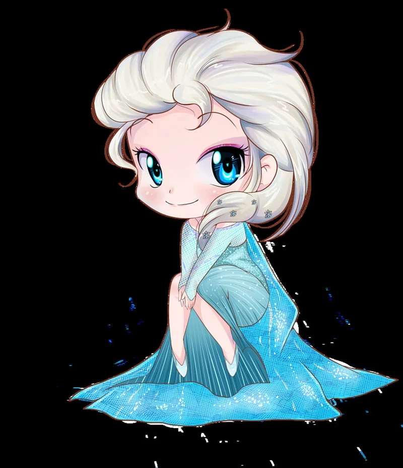 Thả tim cho elsa chibi cute đáng yêu này