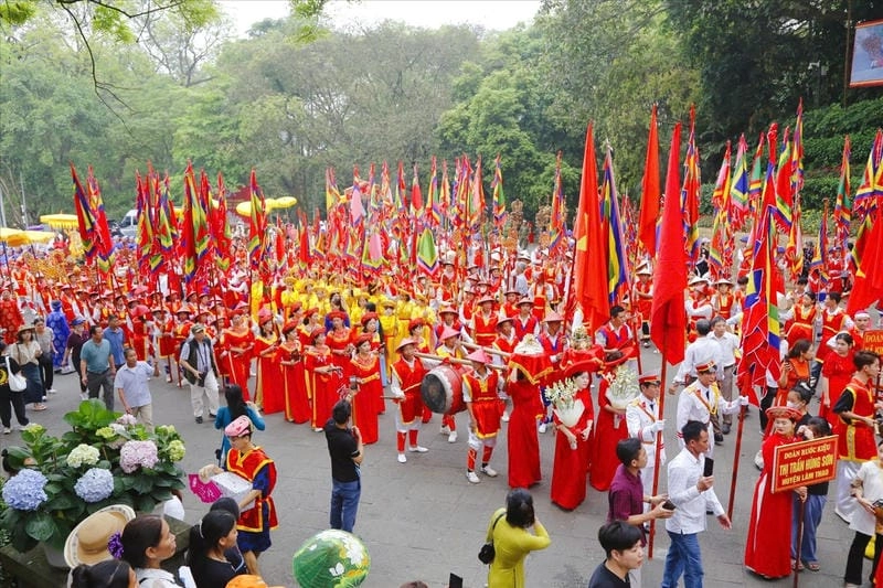 Chiêm ngưỡng vẻ đẹp Giỗ Tổ Hùng Vương đặc sắc