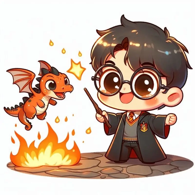Thưởng thức chibi harry potter siêu dễ thương hôm nay
