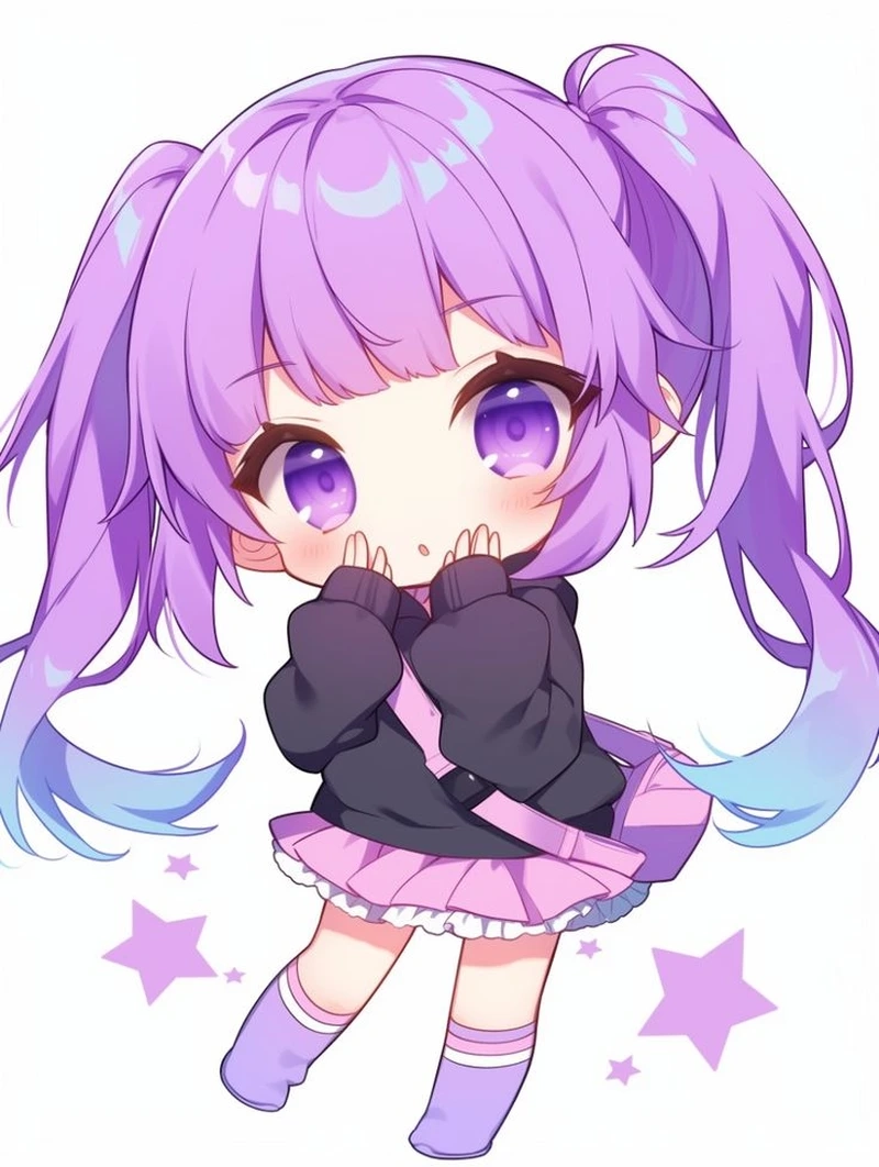 Chia sẻ niềm vui qua hình chibi anime cute dễ mến