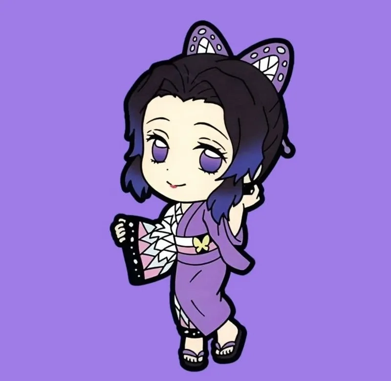 Làm mới màn hình với hình nền shinobu chibi