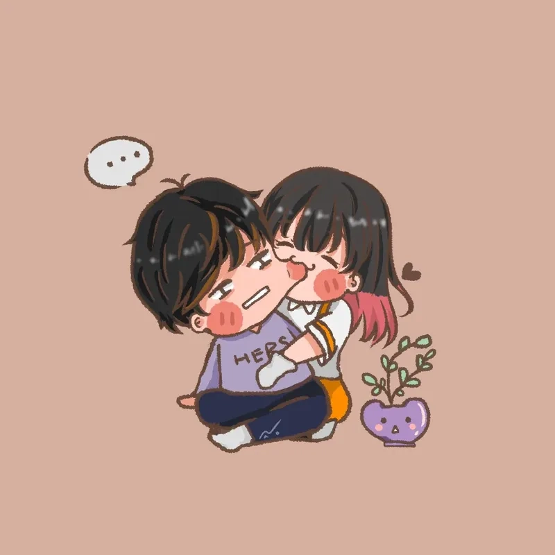 Ngắm nhìn bộ sưu tập ảnh cặp đôi anime chibi cute siêu dễ thương