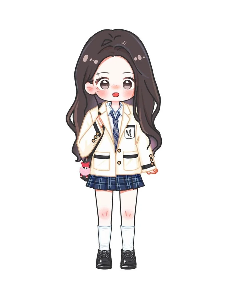 Chiêm ngưỡng ngay bộ hình học sinh chibi siêu cute