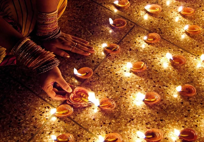 Gợi ý những bức Lễ hội ánh sáng Diwali đặc sắc