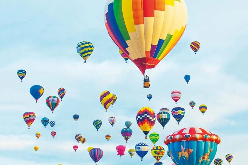 Sưu tầm những bức lễ hội khinh khí cầu Albuquerque nổi bật