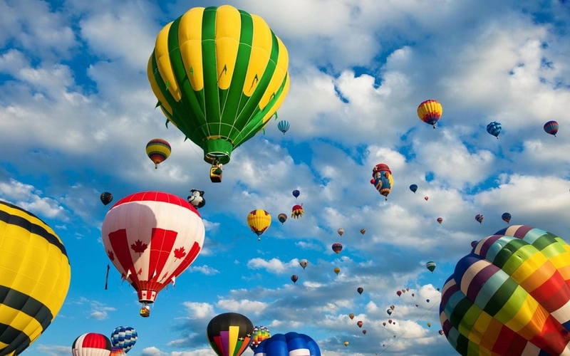 Sưu tầm những bức lễ hội khinh khí cầu nổi bật