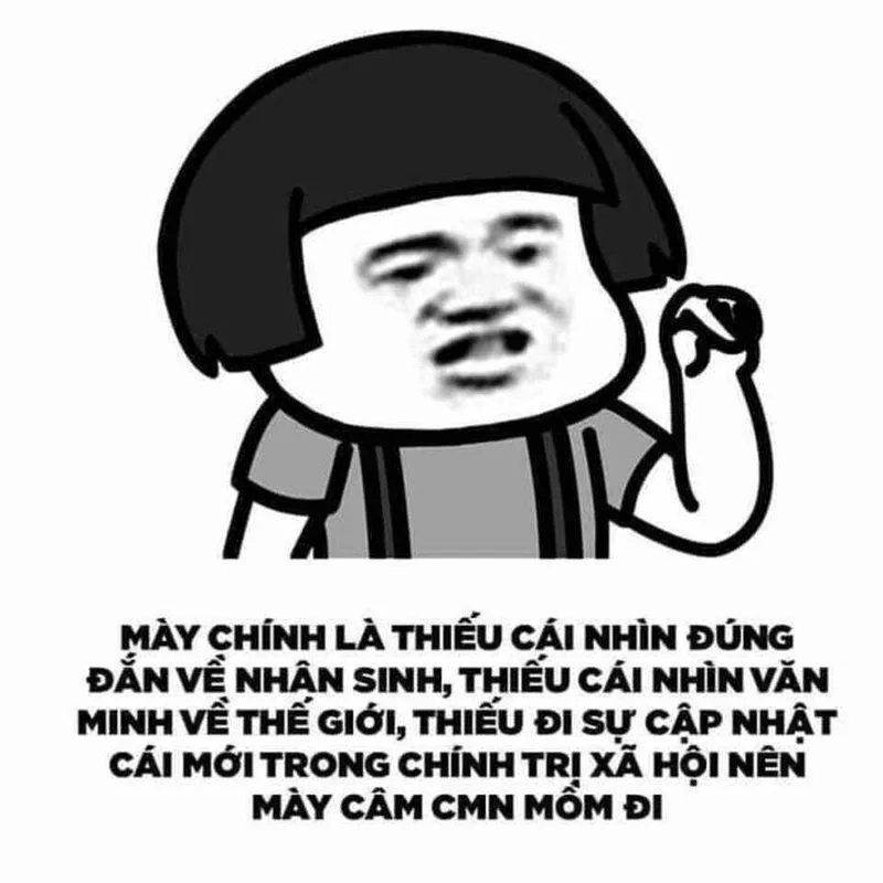 Ai cần giải trí thì vào xem meme chửi tục