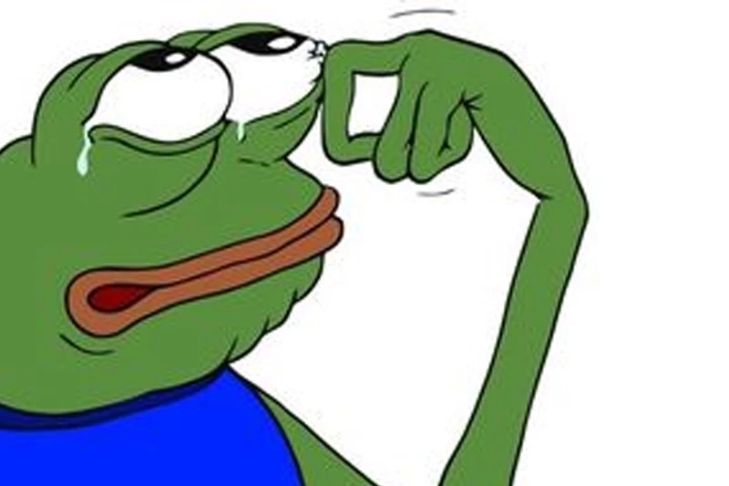 Hình ảnh vui nhộn của con ếch xanh meme khiến bạn bật cười
