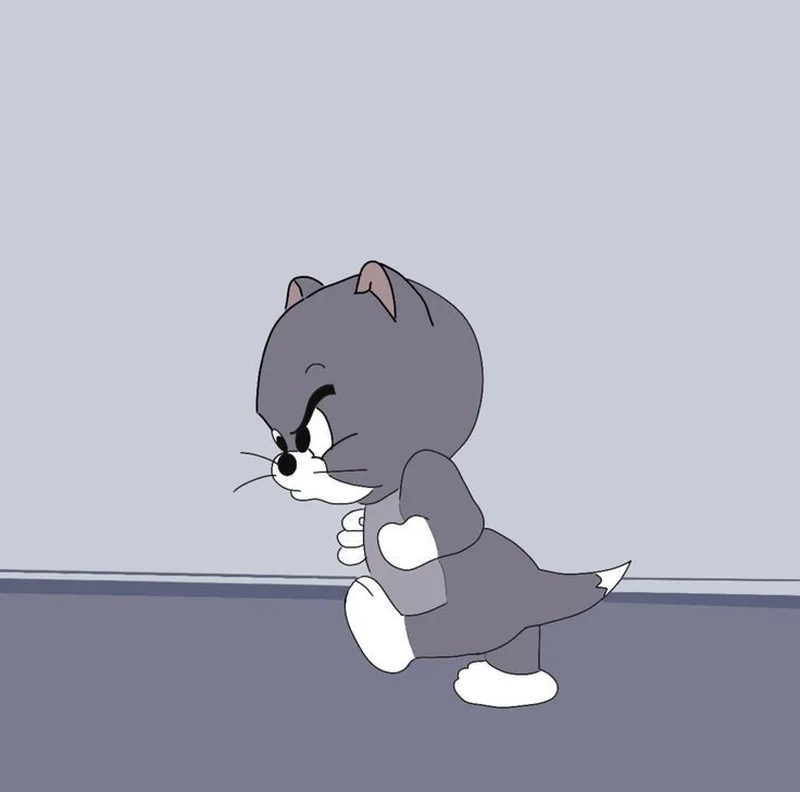 Hôm nay giận dữ như meme mèo tom tức giận