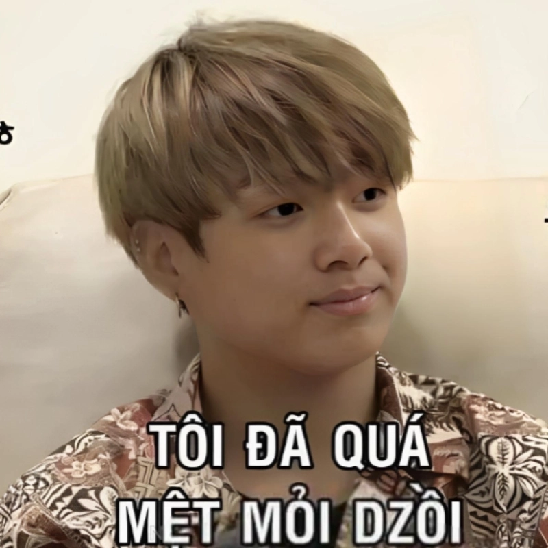 Khi bạn cảm thấy mệt meme nhưng vẫn phải cười thật tươi