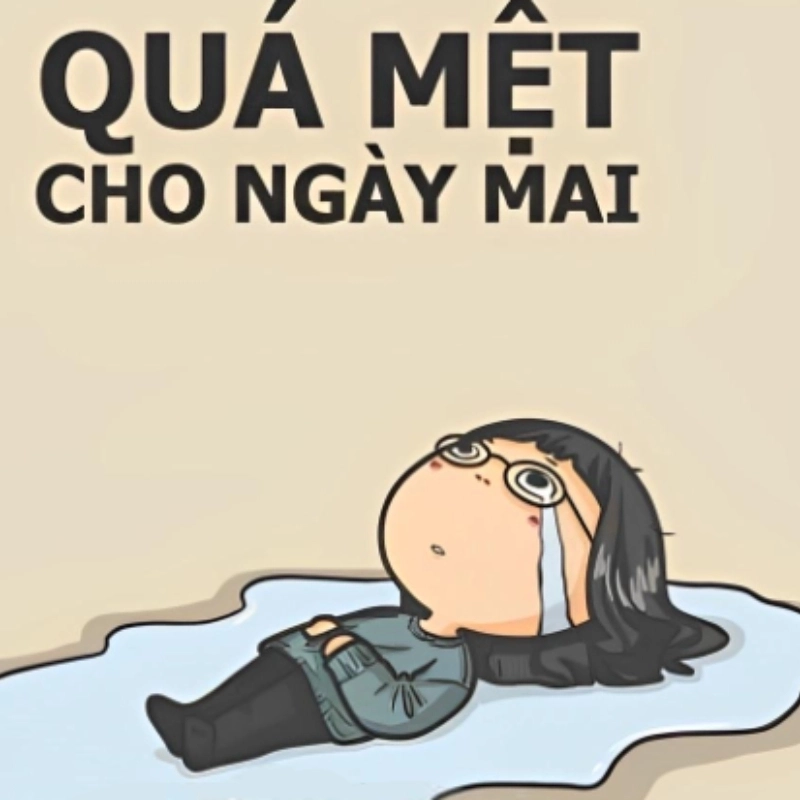 Mỗi lần nghĩ đến việc dậy sớm đều thấy meme mèo mệt mỏi