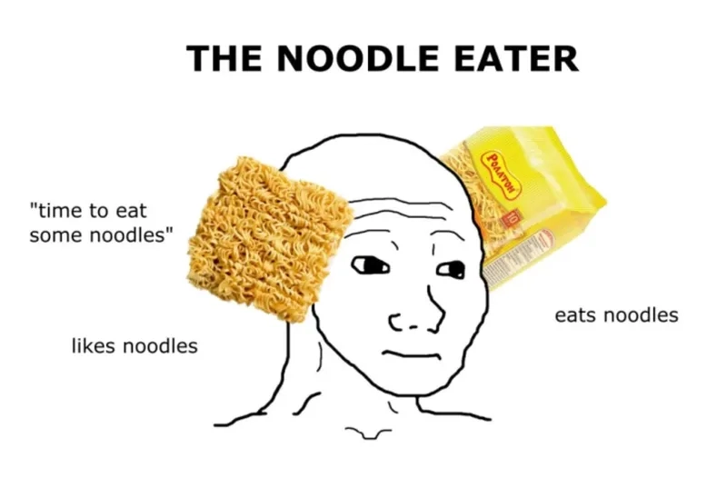 Thử sức cay xé lưỡi cùng spicy noodles meme