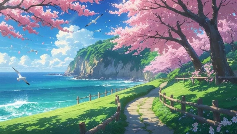 Tìm về phong cảnh anime kỳ ảo