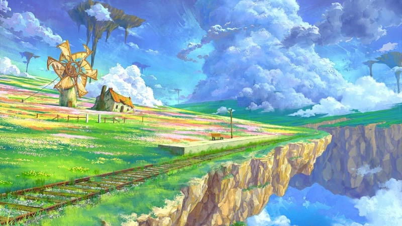 Cười sảng với phong cảnh anime thiên nhiên