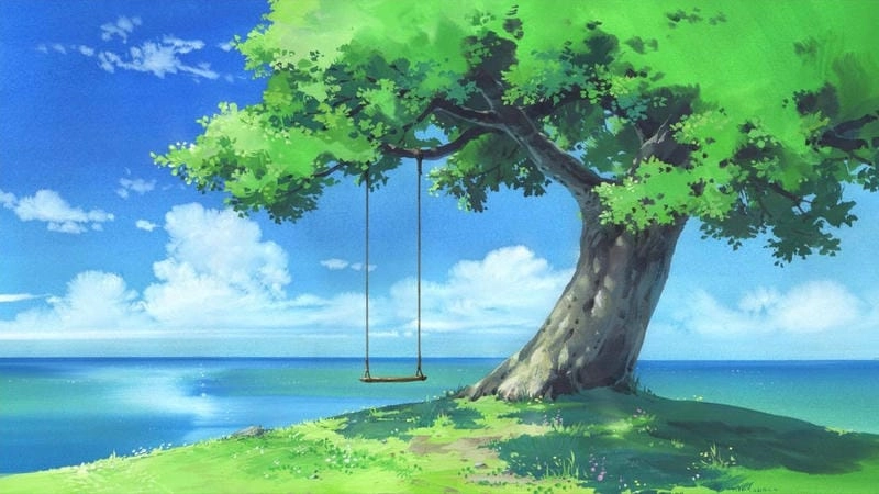 Thức dậy cùng phong cảnh anime huyền ảo